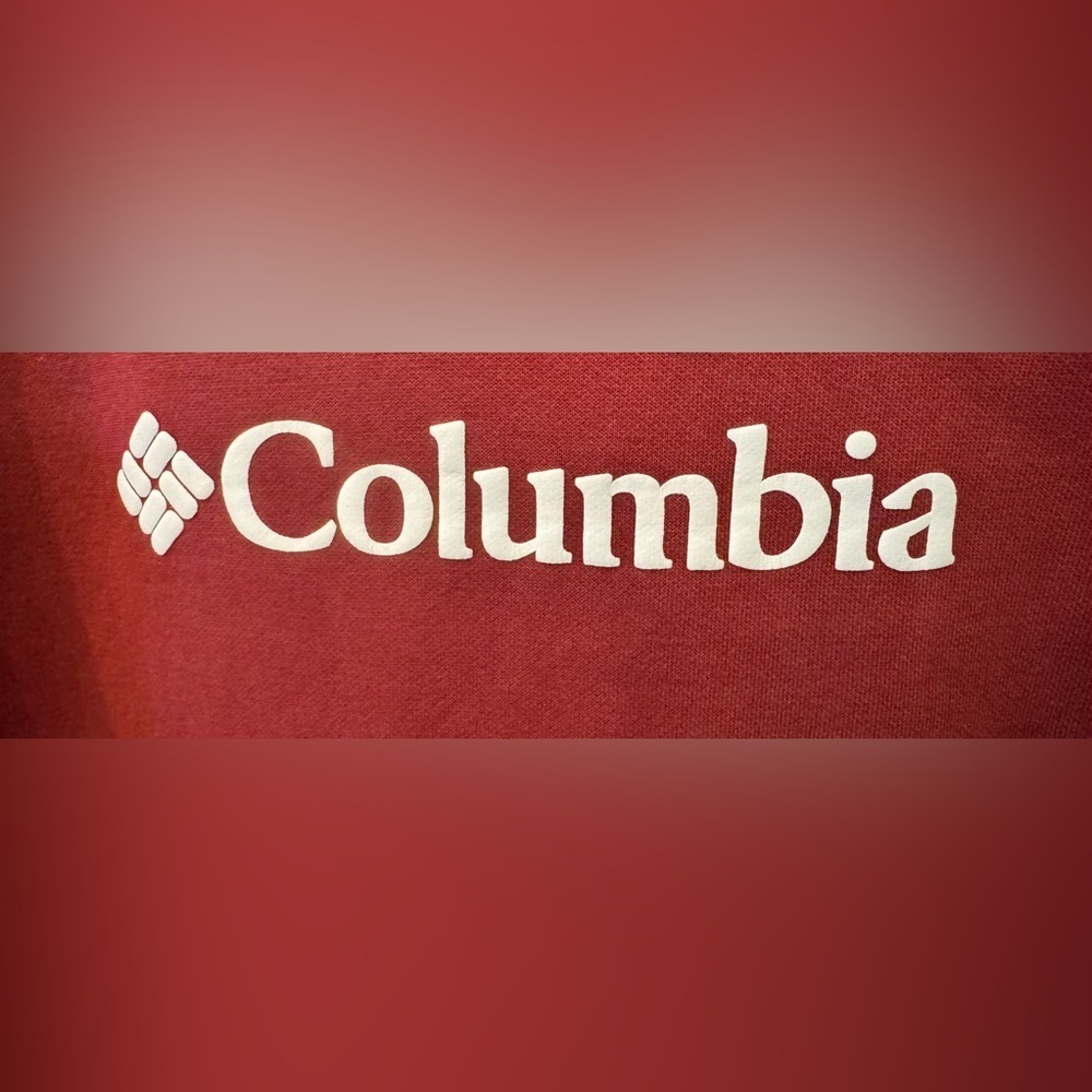 Columbia Burgundy Sweatshirt Hoodie Long Sleeve Front Pocket Women’s Size S - Picture 4 of 8